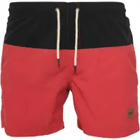 Urban Classics Shorts de bain rouge pastel / noir