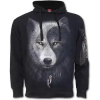 Spiral Sweat-shirt à capuche Gothic de - Wolf Chi - S - XL - pour Homme - noir - Taille XL