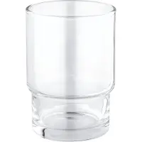 GROHE 40372001 Essentials - Gobelet en Verre en Chrome - Accessoire de Salle de Bain ?l?gant et Pratique