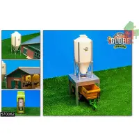 Kids Globe Mega Silo 1:32, Bauernhofspielzeug, zum Befüllen mit Mais, 14x14x38cm
