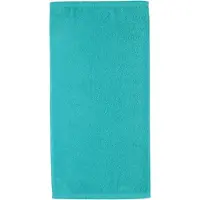 Cawö Serviette de toilette Cawö Lifestyle Uni Turquoise (Set de 3)