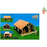 Kids Globe Écuries de ferme avec 2 box et 1 atelier 1:24 610167