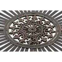 CLP Table De Jardin Avec Plateau Rond En Métal Bronze