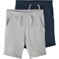 Name it Pantalon 'Vermo' bleu marine / gris chiné