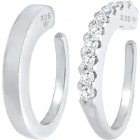 Elli Boucles d'oreilles argent / transparent
