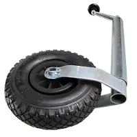 Pricenet Roue jockey avec jante en métal et pneu d'air 26 x 8,5 cm