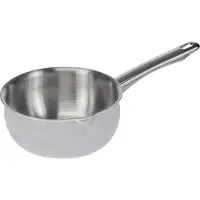 Ibili - Saucière bombée Prisma, 16 cm, Acier inoxydable, Compatible avec l’induction