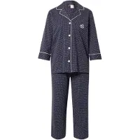 Lauren Pyjama bleu marine / blanc