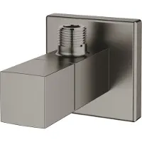 GROHE Robinet équerre EUROCUBE 1/2pouce avec mousseur hard graphite brossé