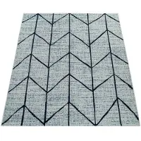 Paco Home Tapis plat d'intérieur et d'extérieur Motif géométrique scandinave Blanc Dimensions 120 x 170 cm