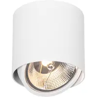 QAZQA Spot design apparent blanc GU10 111mm - Impact
