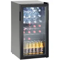 Bartscher Réfrig. boissons 88L, 28Bl, porte verre