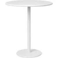 Blomus Table d'appoint ronde Table de jardin blanche Aluminium Métal Table de nuit NOUVELLE