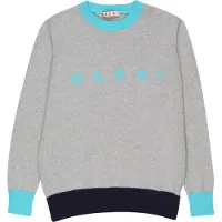 MARNI Blouse - Tricoté - Gris Chiné/Turquoise - - 10 ans (140) - Blouse