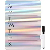Kikkerland Iridescent Dry Erase Board (Calendrier hebdomadaire)