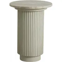 Nordal A/s Table D'appoint Ronde Erie-dessus Marbre Ivoire | 6921