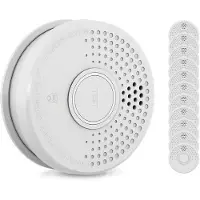 SHD by OneConcept Detecteur de Fumée, 12x Alarme Incendie Détecteur Fumée pour la Maison, Bureaux, Detecteur de Fumee de Cuisine à Capteur Optique avec Fonction Test et Silencieux, Détecteurs de Fumée