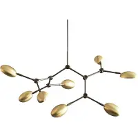 101 Copenhagen Drop Chandelier Mini Suspension Brass