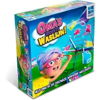 MEGABLEU La folle corde à linge de Mamie – Jeu d’action amusant pour enfants dès 4 ans, 2 à 4 joueurs, avec corde à linge rotative