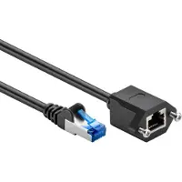 Goobay Câble de rallonge patch (S/FTP, CAT6a, 1 m)
