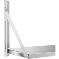 Royal Catering Expondo Étagère murale - rabattable - 100 x 30 cm - 40 kg - acier inoxydable