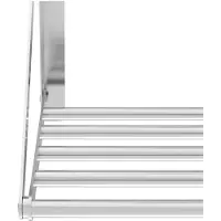 Royal Catering Étagère murale pliable - À barreaux - 80 x 45 cm - 40 kg - Acier inoxydable