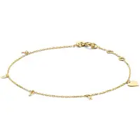 Jackie Gold Bracelet à bibelots Love jaune doré 14 carats