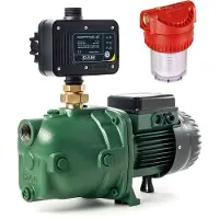 DAB Pompe de jardin Jet 82 M + Control-D avec Tuyau d'aspiration 7 mètres et Filtre - 850 W 3,6 m³/h Monophasé 230 V