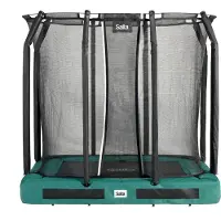 Salta Trampoline Premium Ground avec filet de sécurité 214 x 153 cm vert
