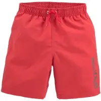 s.Oliver Shorts de bain gris foncé / rouge