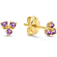 Jackie Gold Clous d'oreilles en or jaune 14 carats