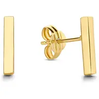 Jackie Gold Clous d'oreilles Staafje en or jaune 14 carats