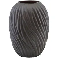 House Doctor Vase Noa en verre - marron foncé