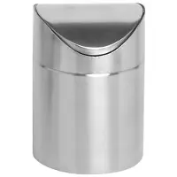 C&T Poubelle De Table Inox D12xh17cm