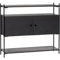 Hubsch Armoire bois / métal - noir