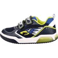 Geox Inek Boy B Chaussures à velcro avec Lumières Simili cuir 28
