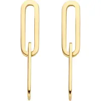 Blush Clous d’oreilles Double Links en or jaune 14 carats