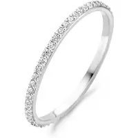 Blush Bague en or blanc 14 carats avec zircone