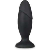 Anal Adventures Platinum Rocket - plug anal large - silicone noir
