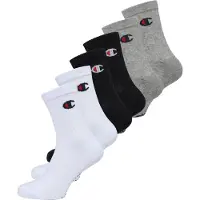 Champion Chaussettes gris chiné / rouge / noir / blanc
