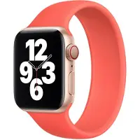 Apple Bracelet Boucle unique en Silicone pour Watch | 44/45/46/49 mm - Taille 11 - Pink Citrus