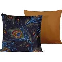 De Witte Lietaer Housse de Coussin Décoratif De Witte Lietaer Peafowl Thai Curry 40 x 40 cm (Ensemble de 2)
