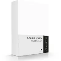 Romanette Drap-housse Romanette Blanc (Double Jersey)-Lits Doubles (120/130 x 200/210/220 cm)