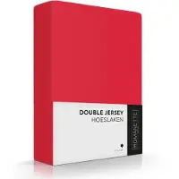 Romanette Drap-housse Romanette Rouge (Double Jersey)-Lits Simples (80/90 x 200/210/220 cm)
