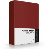 Romanette Drap-housse Romanette Rouge Bordeaux (Double Jersey)-Lits-Jumeaux (160/180 x 200/210/220 cm)