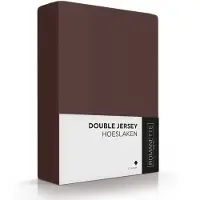 Romanette Drap-Housse Romanette Mahonie (Double Jersey)-2-persoons (140/150 x 200/210/220 cm)