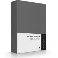 Romanette Drap-housse Romanette Anthracite (Double Jersey)-Lits-Jumeaux (160/180 x 200/210/220 cm)