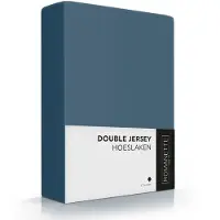 Romanette Drap-Housse Romanette Teal (Double Jersey)-Lits Doubles (140/160 x 200/210/220 cm)