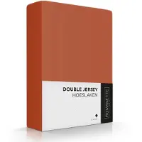 Romanette Drap-Housse Romanette Terra Cotta (Double Jersey)-2-persoons (140/150 x 200/210/220 cm)