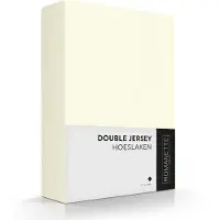 Romanette Drap-housse Romanette Ivoire (Double Jersey)-Lits Doubles (120/130 x 200/210/220 cm)